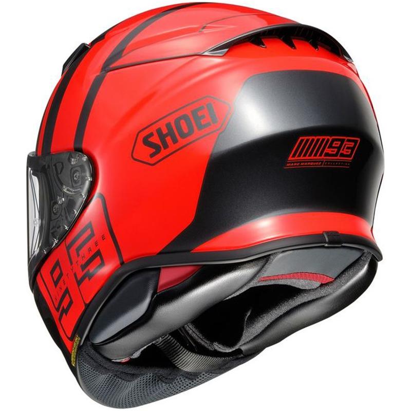 Shoei NXR2 MM93 Collection Track Full Face Helmet Red (Image 2) - ThrottleChimp