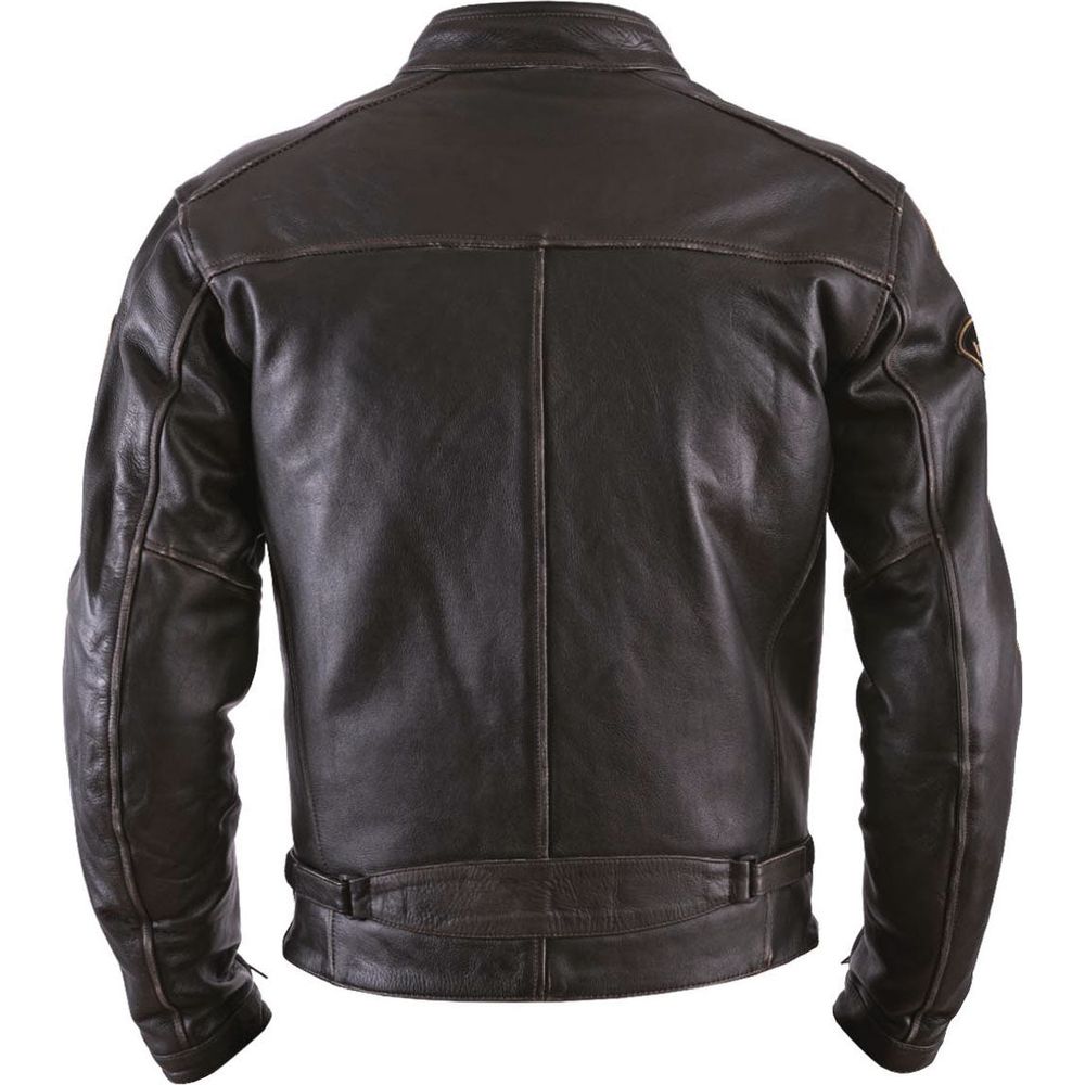 Helstons Ace Oldies Leather Jacket Brown (Image 2) - ThrottleChimp