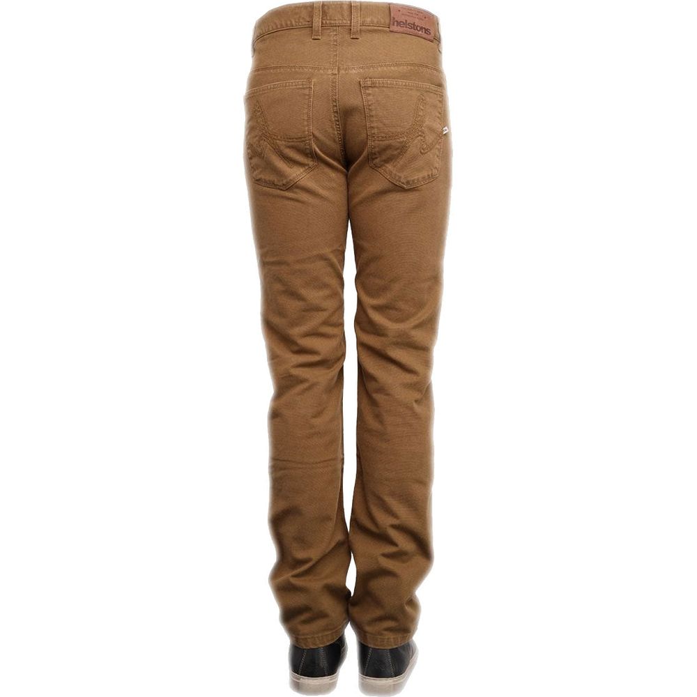 Helstons Cotton / Armalith Chinos Khaki (Image 2) - ThrottleChimp