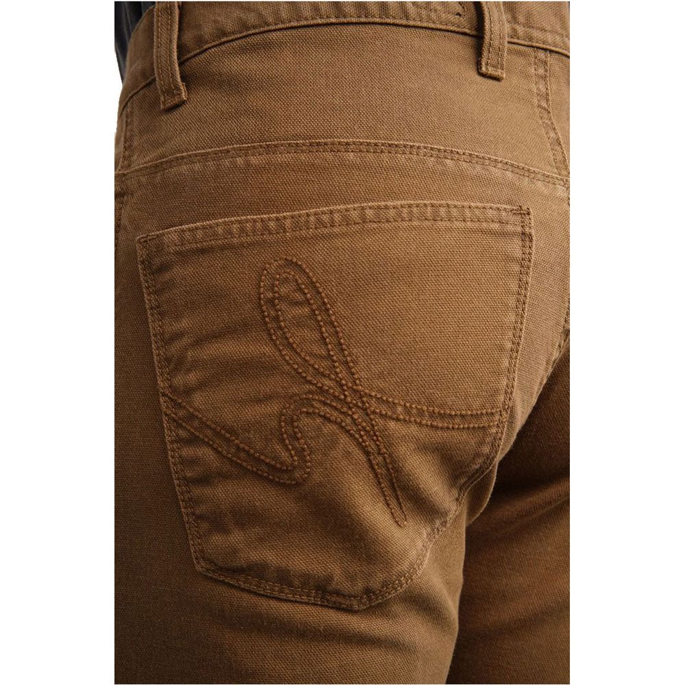 Helstons Cotton / Armalith Chinos Khaki (Image 4) - ThrottleChimp