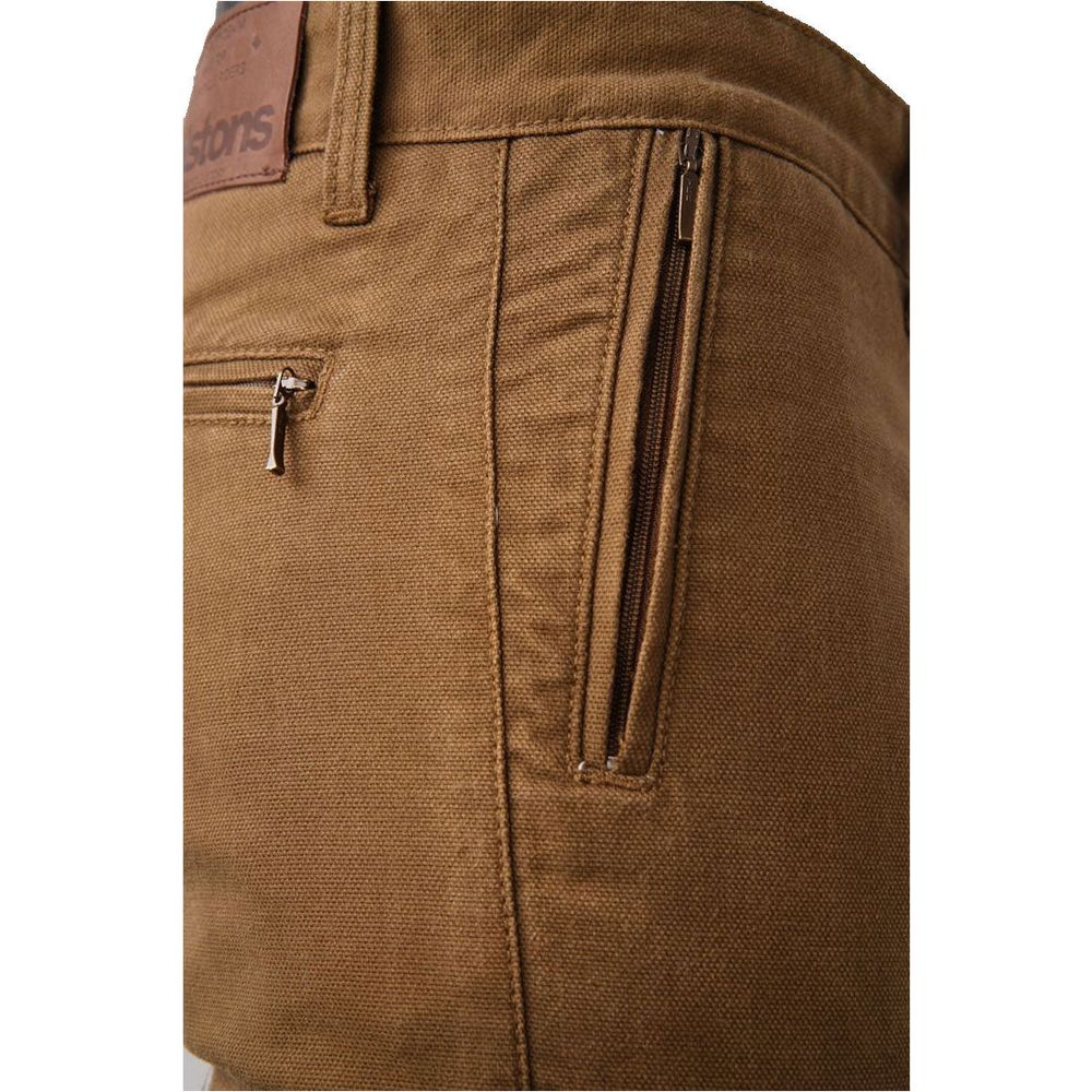 Helstons Cotton / Armalith Chinos Khaki (Image 5) - ThrottleChimp