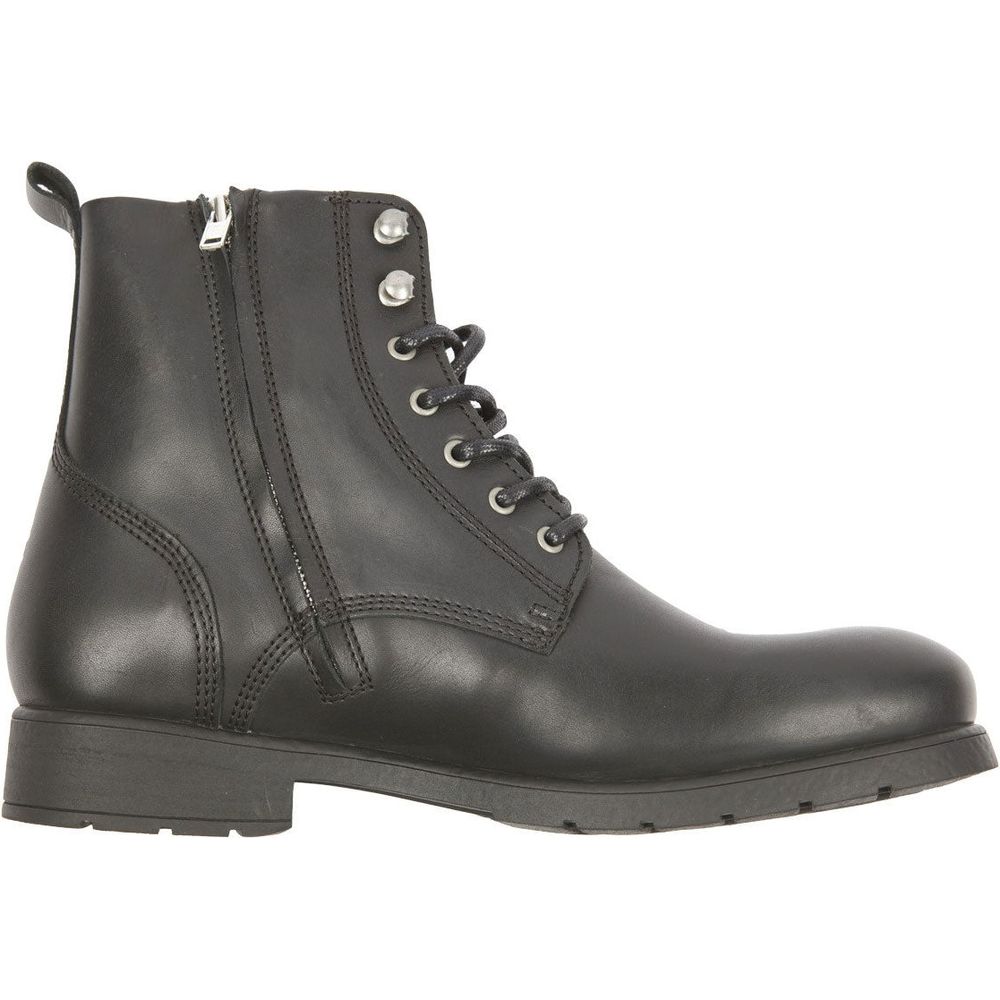 Helstons City Leather Boots Aniline Black (Image 2) - ThrottleChimp