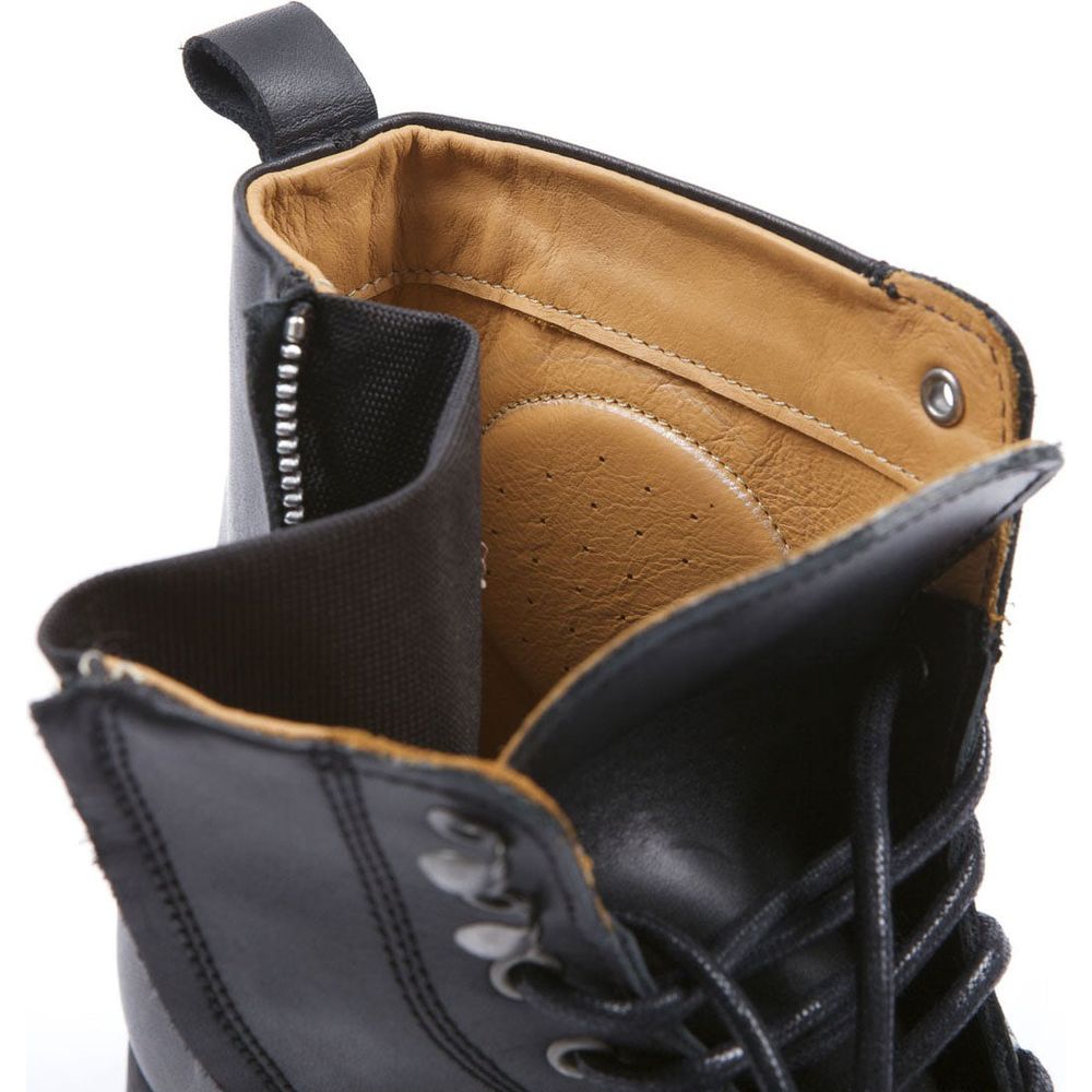 Helstons City Leather Boots Aniline Black (Image 3) - ThrottleChimp