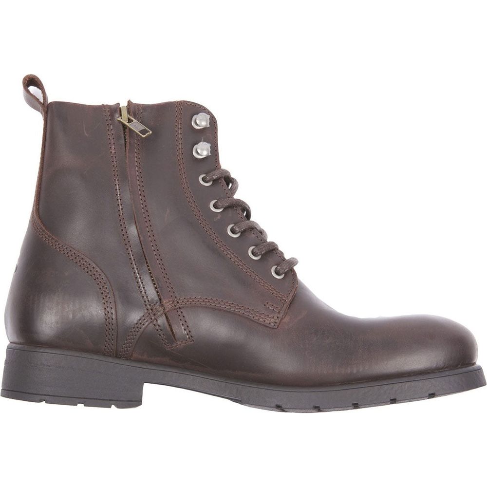 Helstons City Leather Boots Aniline Brown (Image 2) - ThrottleChimp