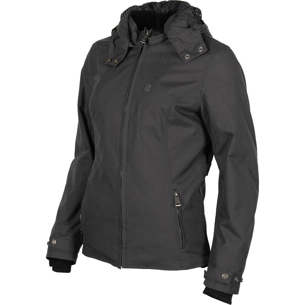 Helstons Claire Ladies Textile Jacket Grey (Image 3) - ThrottleChimp