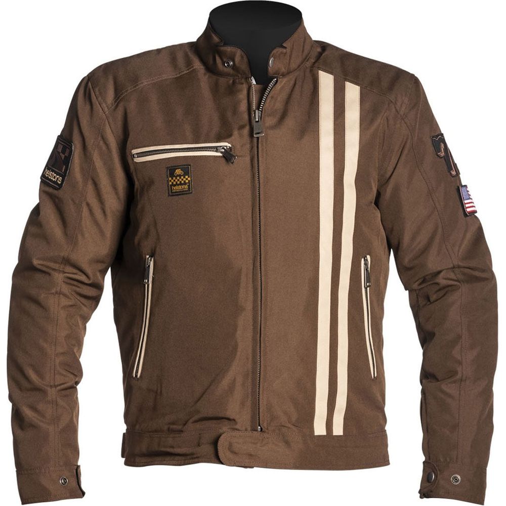 Helstons Cobra Textile Jacket Brown / Beige - ThrottleChimp