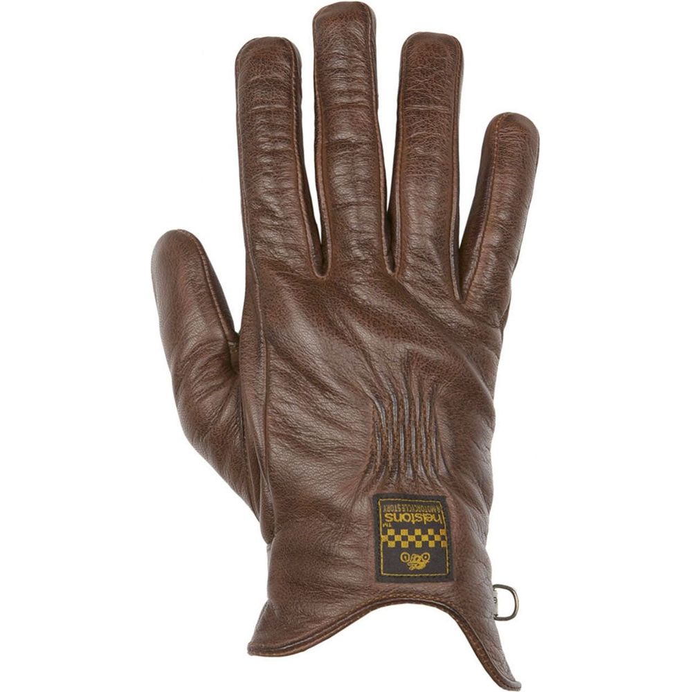 Helstons Condor Summer Leather Gloves Camel / Black - ThrottleChimp