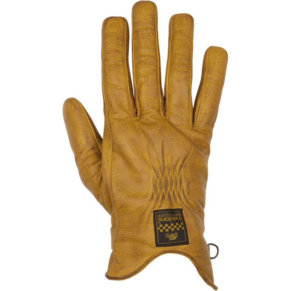 Helstons Condor Summer Leather Gloves Gold / Brown - ThrottleChimp