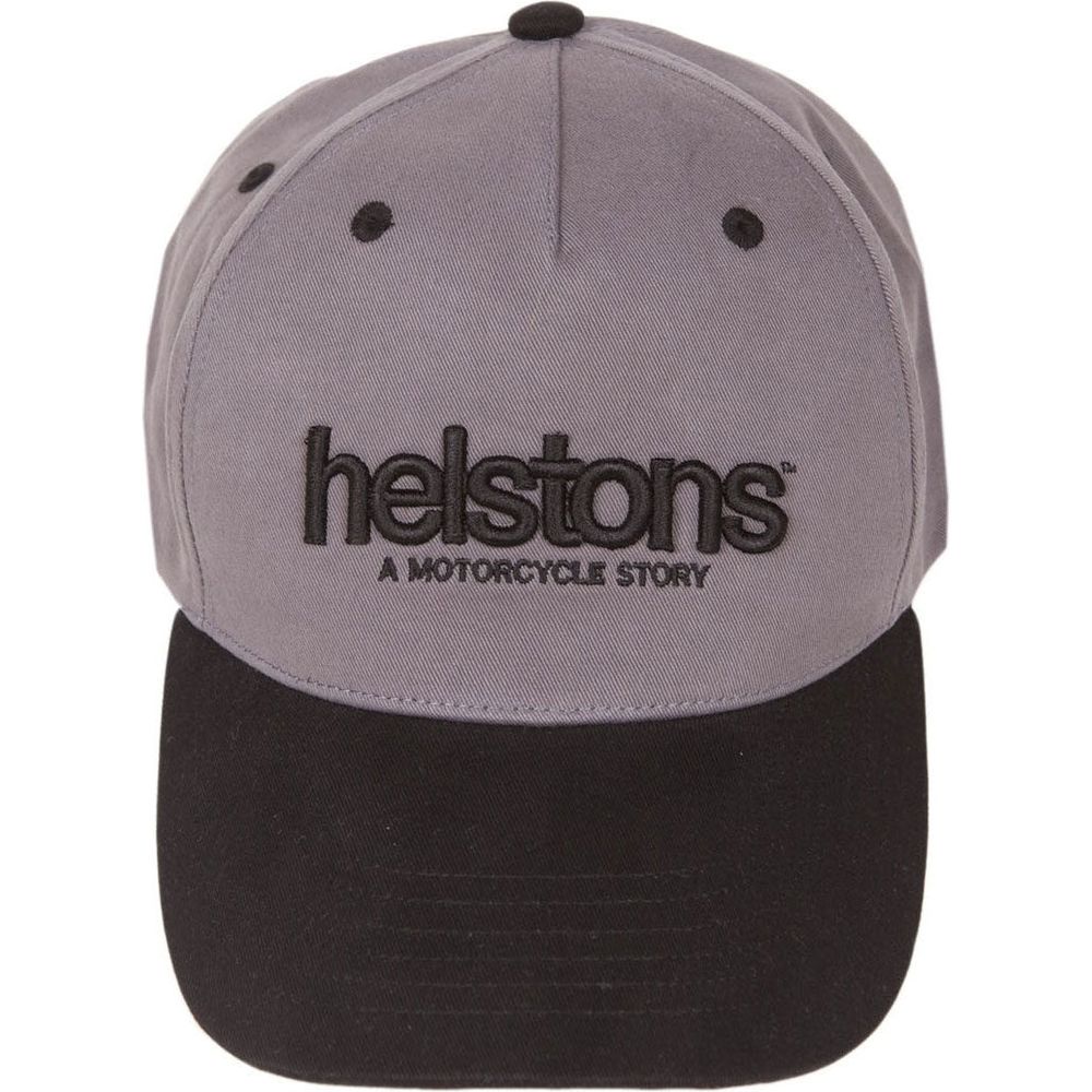 Helstons Corporate Cap Black / Grey - ThrottleChimp