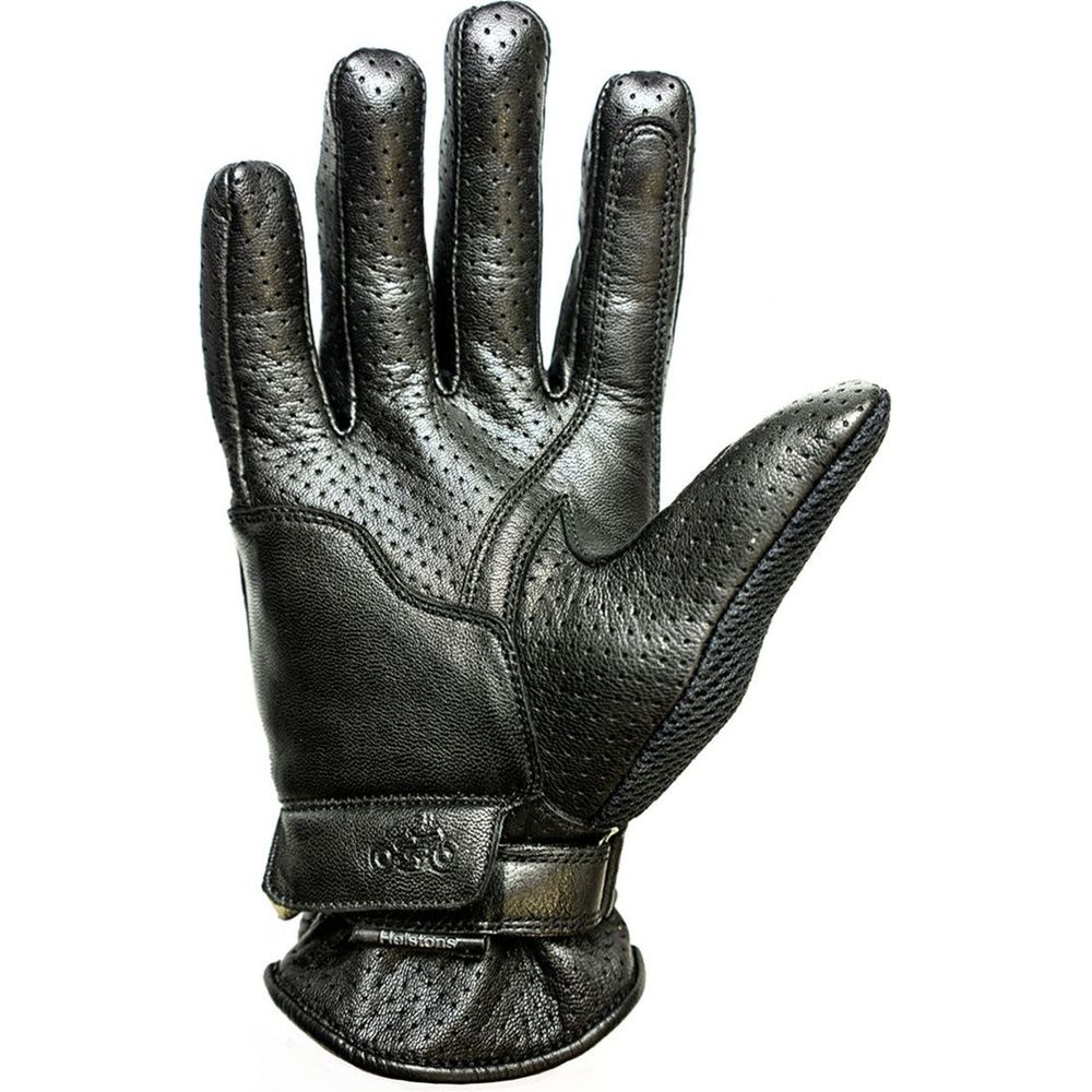 Helstons Corporate Summer Mesh Leather Gloves Black (Image 2) - ThrottleChimp