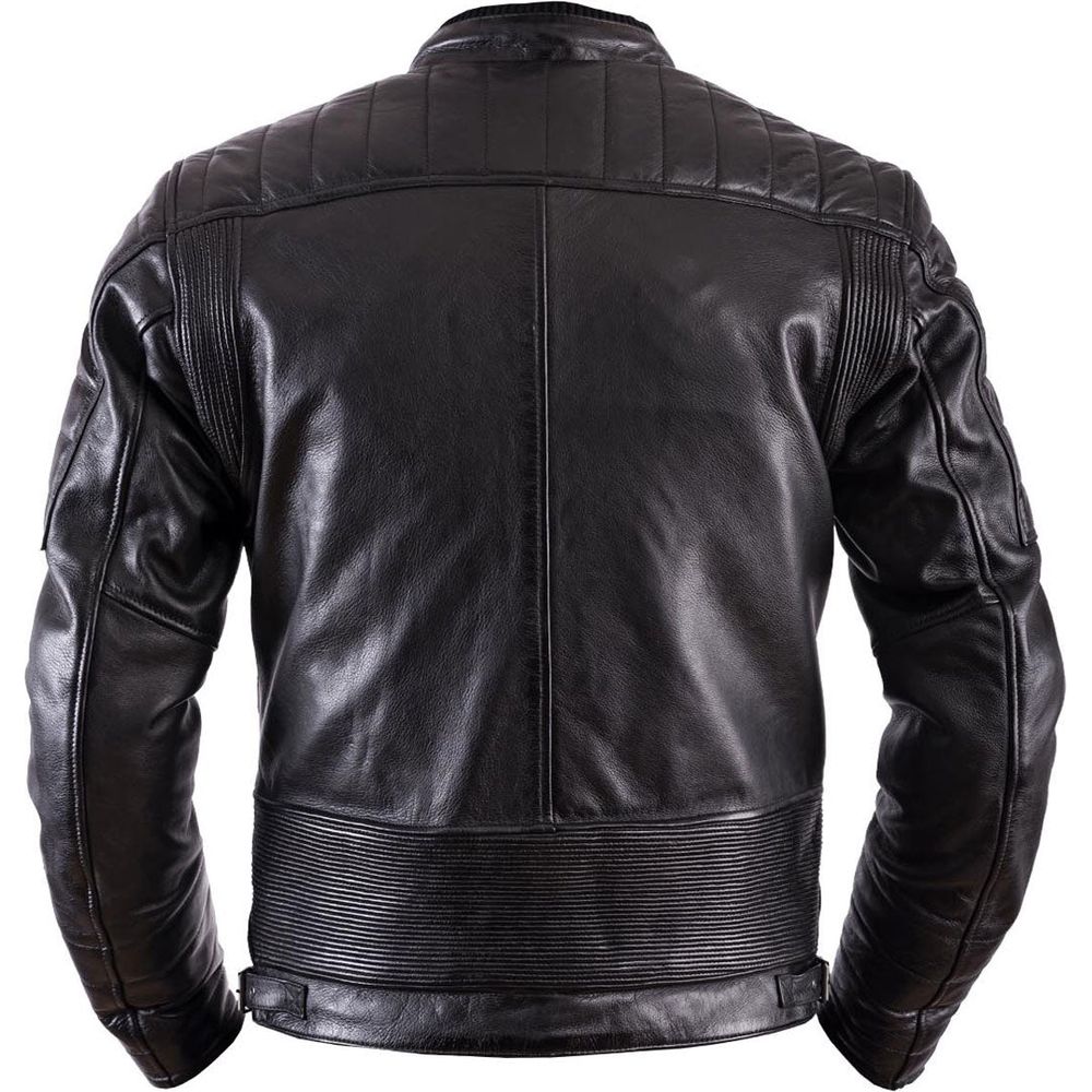 Helstons Cruiser Rag Leather Jacket Black (Image 2) - ThrottleChimp