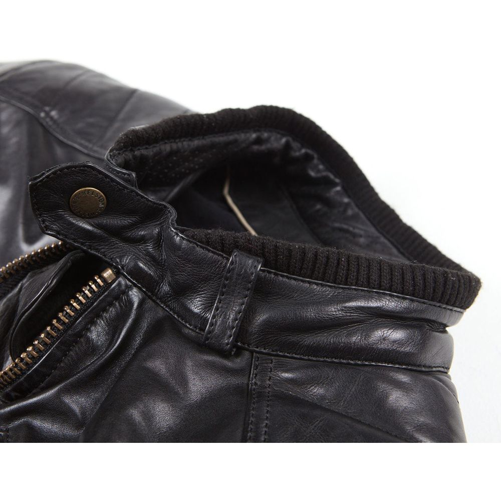 Helstons Cruiser Rag Leather Jacket Black (Image 3) - ThrottleChimp