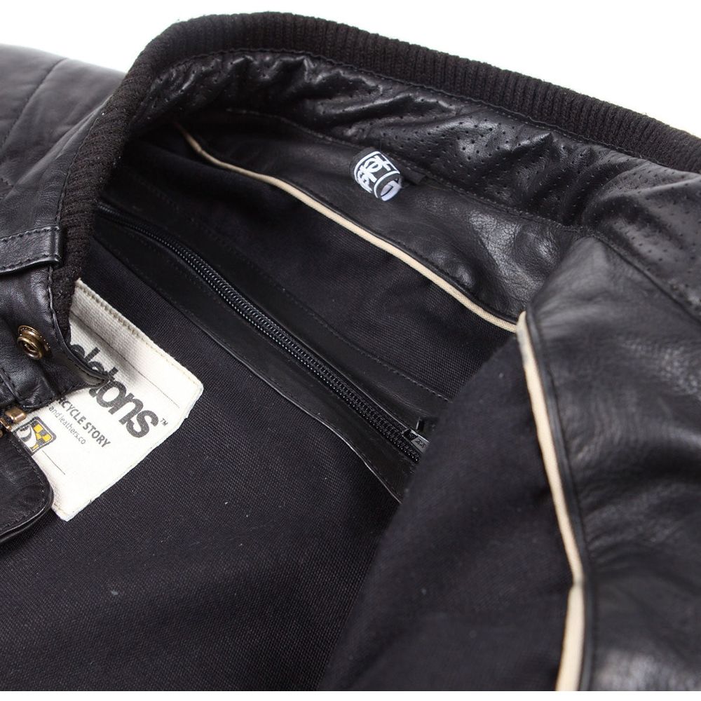 Helstons Cruiser Rag Leather Jacket Black (Image 5) - ThrottleChimp