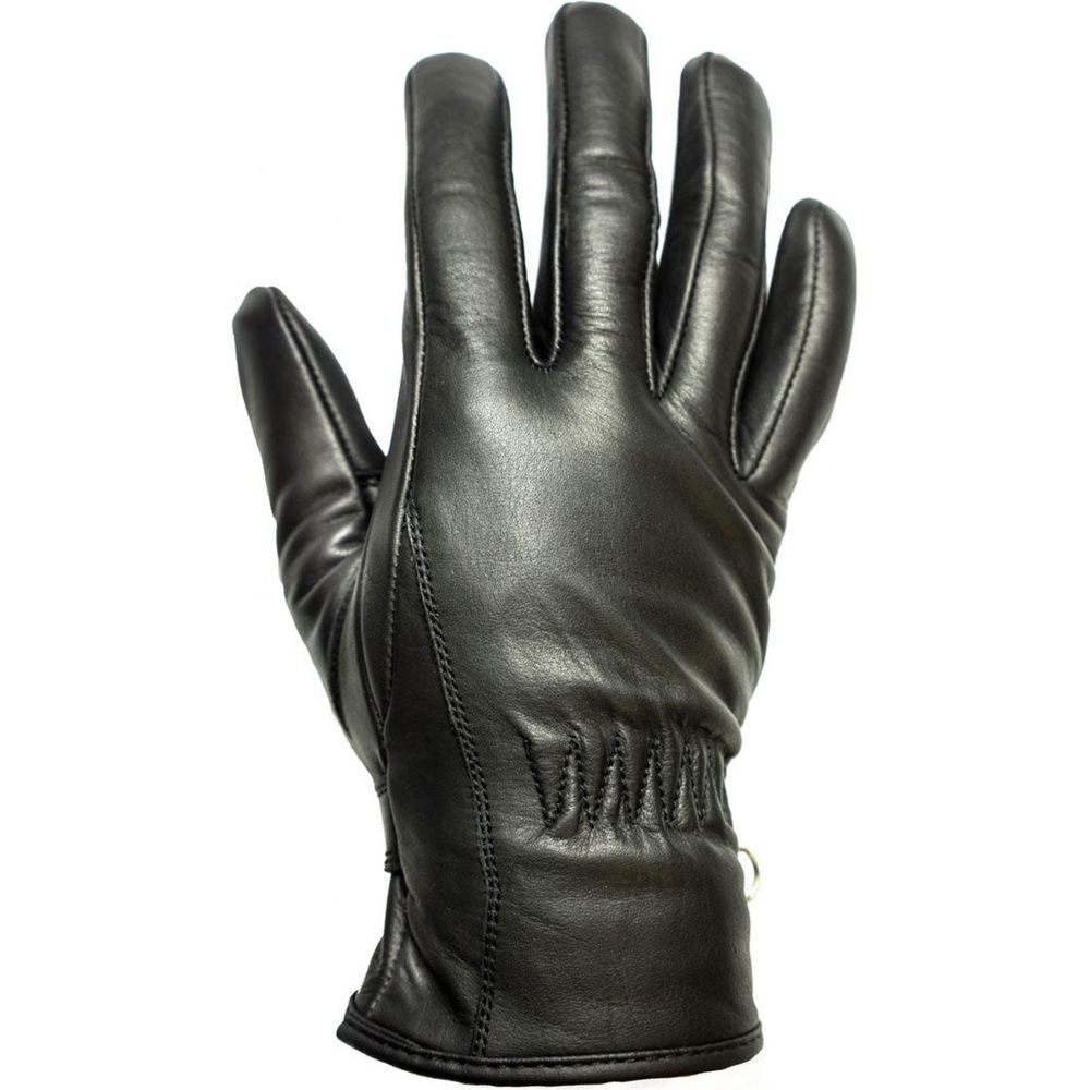 Helstons First Summer Leather Gloves Black - ThrottleChimp