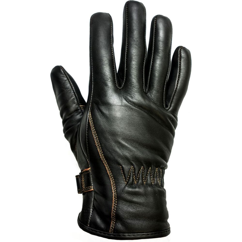 Helstons First Summer Leather Gloves Brown - ThrottleChimp