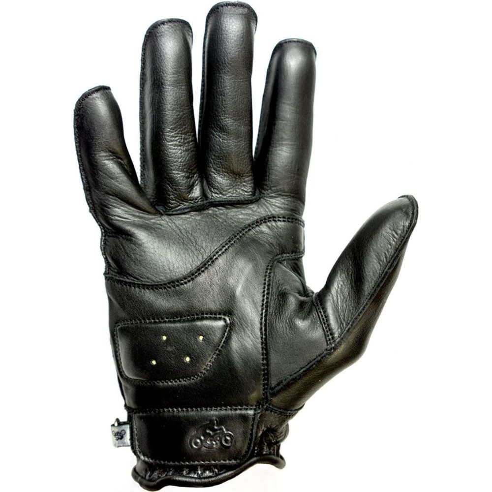 Helstons Hiro Summer Leather Gloves Black (Image 2) - ThrottleChimp