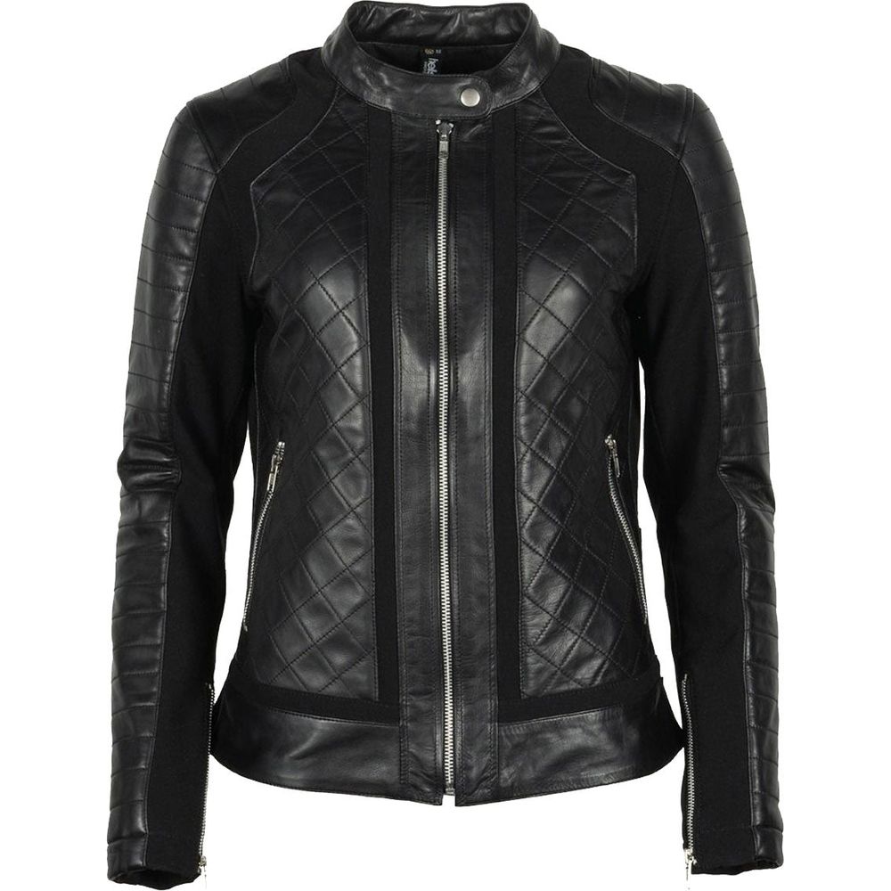 Helstons Kate Ladies Leather Jacket Soft Black - ThrottleChimp