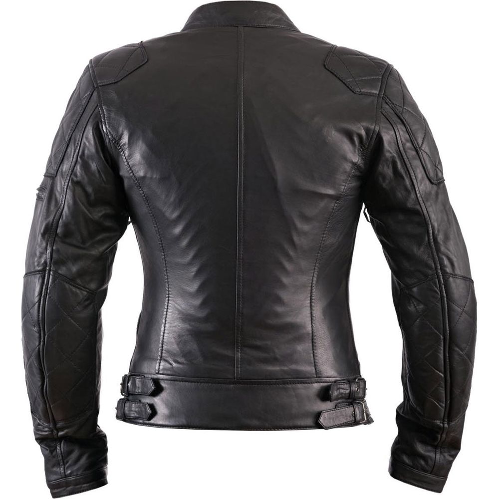 Helstons KS70 Ladies Leather Jacket Soft Black (Image 2) - ThrottleChimp