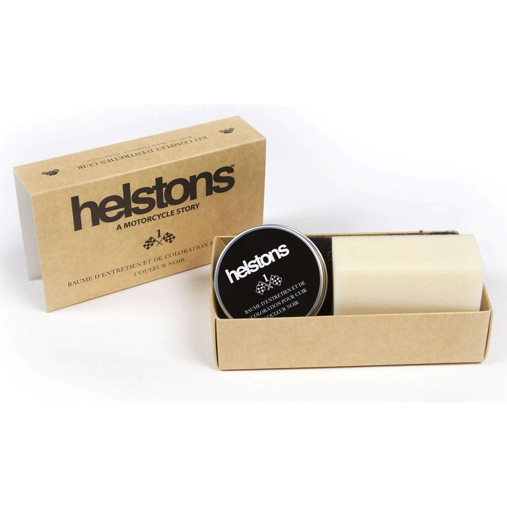 Helstons Leather Treatment Kit 1 Black - ThrottleChimp