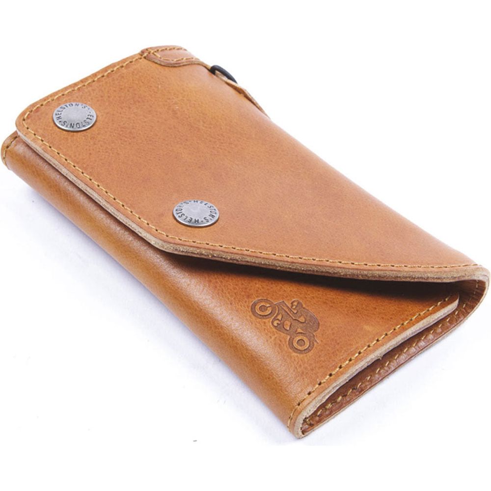 Helstons Leather Wallet Tan - ThrottleChimp