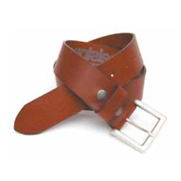 Helstons Old Plain Leather Belt Tan - ThrottleChimp