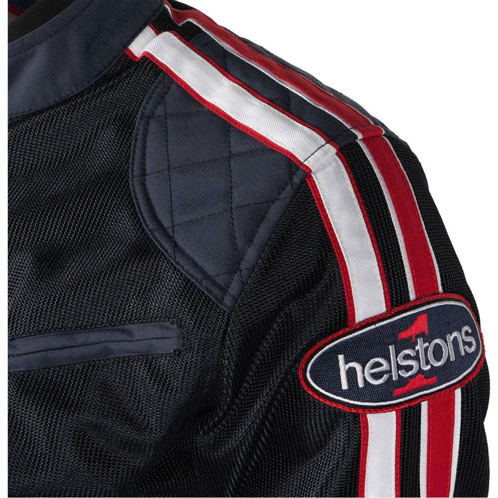 Helstons Pace Air Mesh Textile Jacket Blue FREE 1 YEAR Returns, FREE UK Delivery | ThrottleChimp