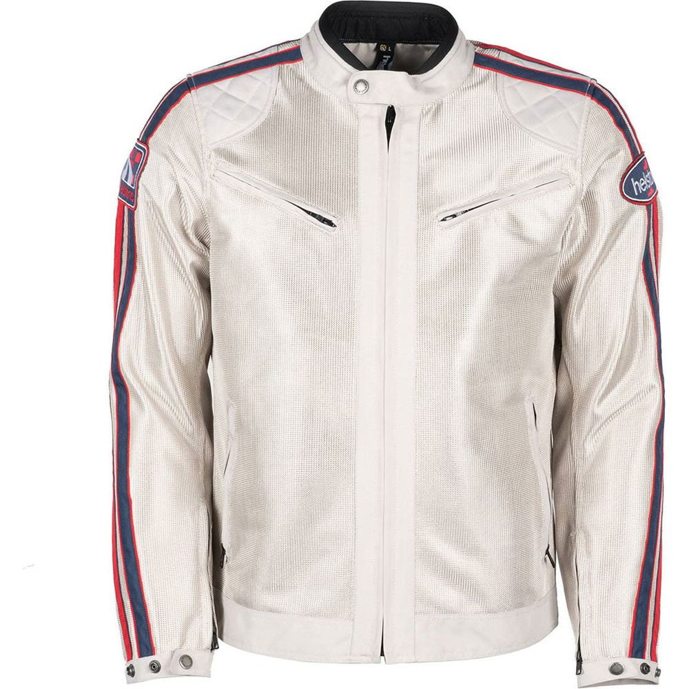 Helstons Pace Air Mesh Textile Jacket Silver - ThrottleChimp