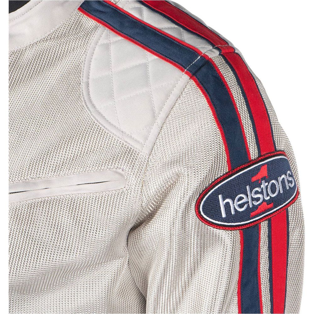 Helstons Pace Air Mesh Textile Jacket Silver FREE 1 YEAR Returns, FREE UK Delivery | ThrottleChimp