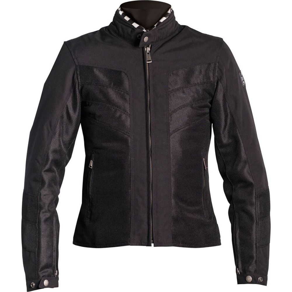 Helstons Sarah Mesh Waterproof Ladies Jacket Black - ThrottleChimp