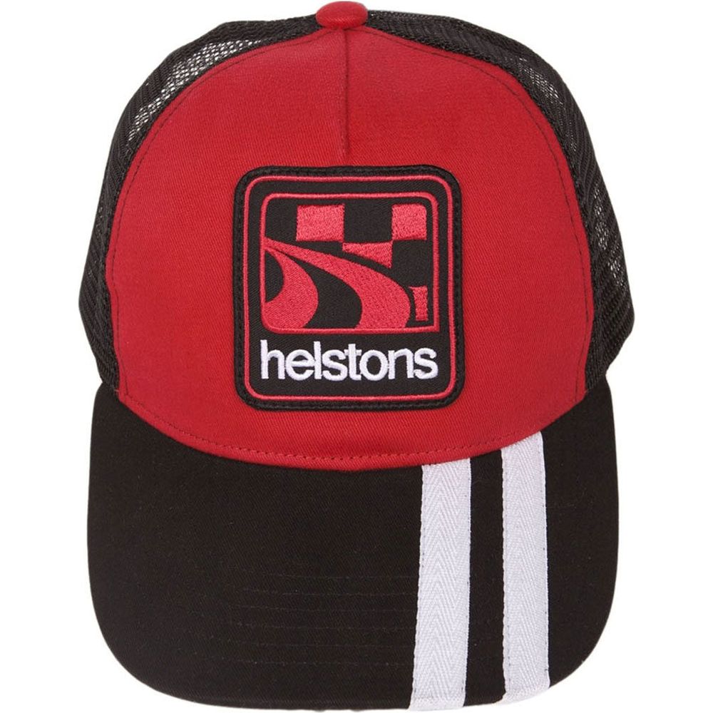 Helstons Shelby Cap Red / White - ThrottleChimp