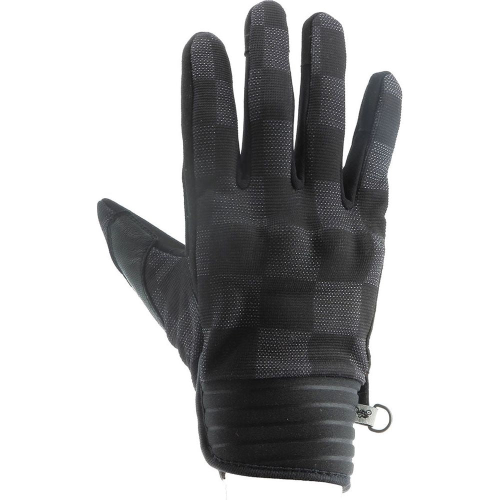 Helstons Simple Summer Amara 4Ways Textile Gloves Black / Grey - ThrottleChimp