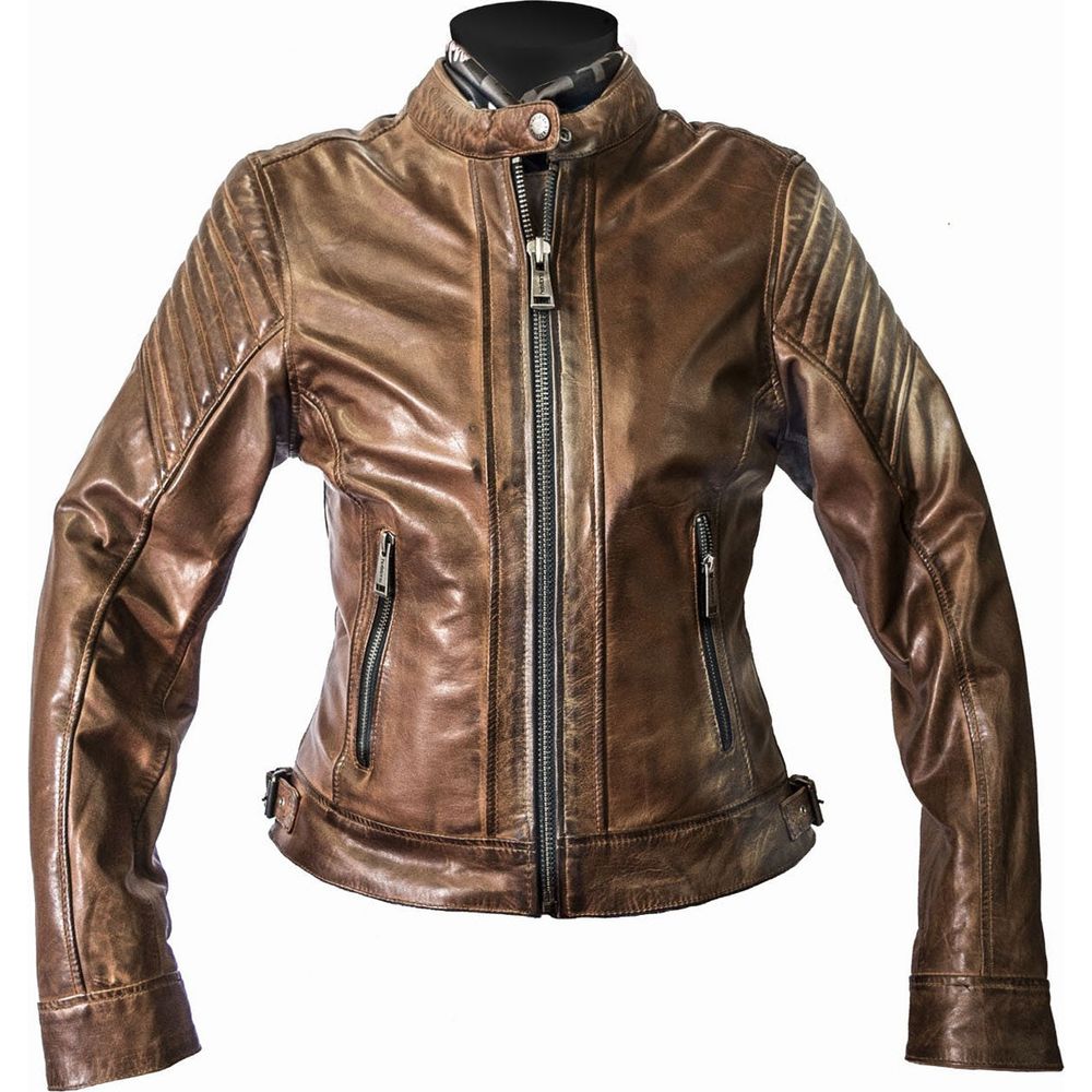 Helstons Star Ladies Leather Jacket Soft Camel FREE 1 YEAR Returns, FREE UK Delivery | ThrottleChimp