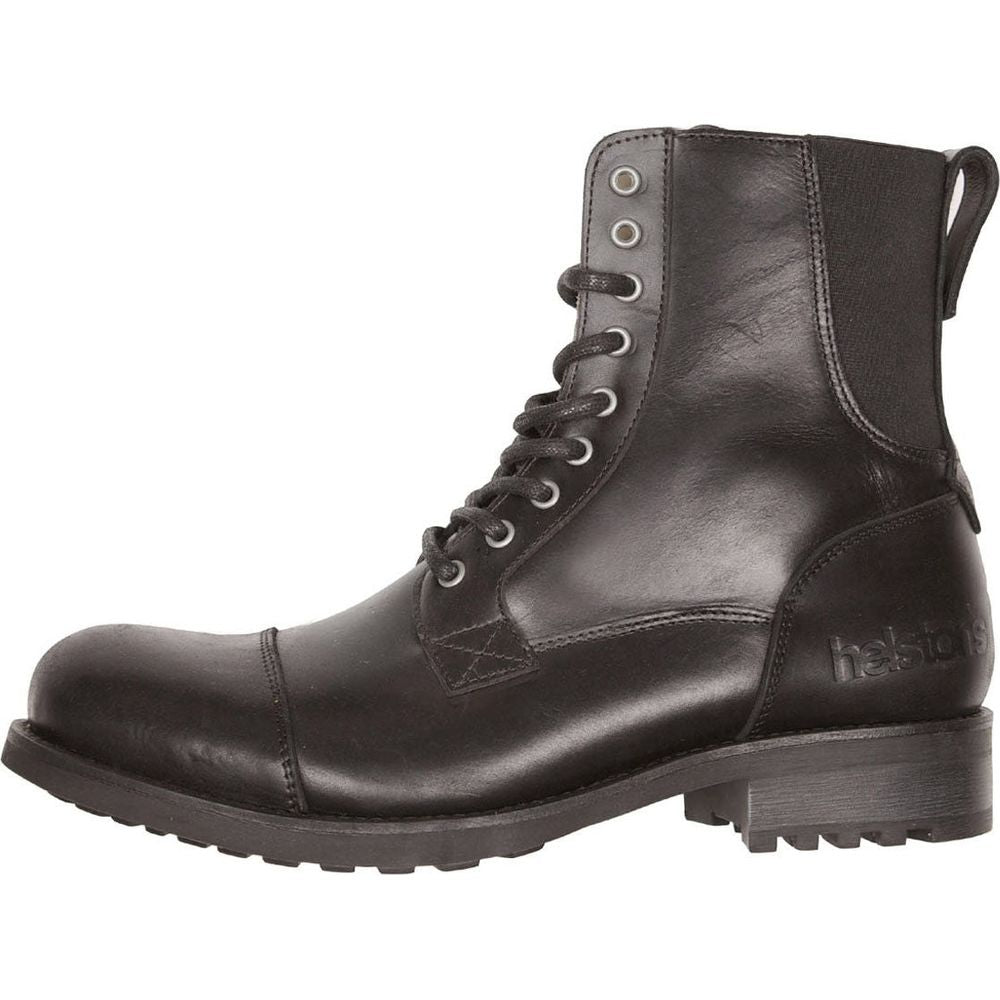 Helstons Steve Leather Boots Aniline Black - ThrottleChimp