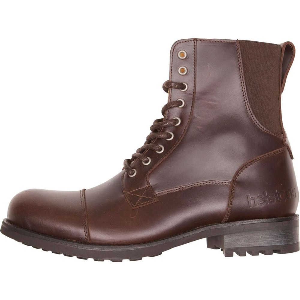 Helstons Steve Leather Boots Aniline Brown - ThrottleChimp