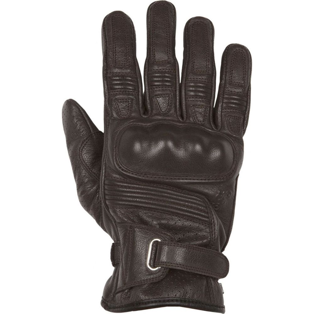 Helstons Strada Summer Leather Gloves Brown - ThrottleChimp