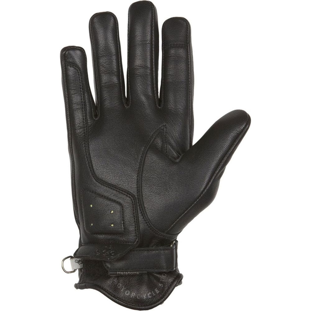 Helstons Sun Summer Leather Gloves Black (Image 2) - ThrottleChimp