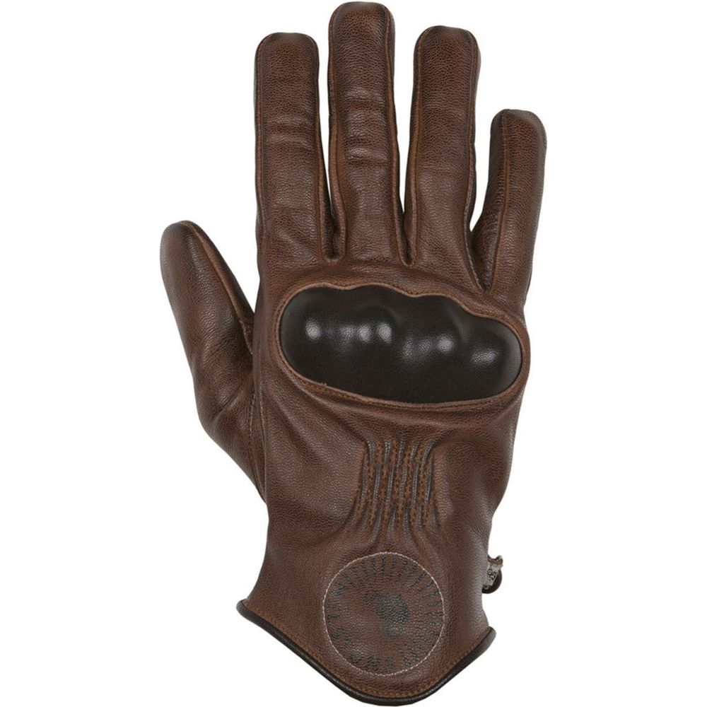 Helstons Sun Summer Leather Gloves Camel / Black - ThrottleChimp