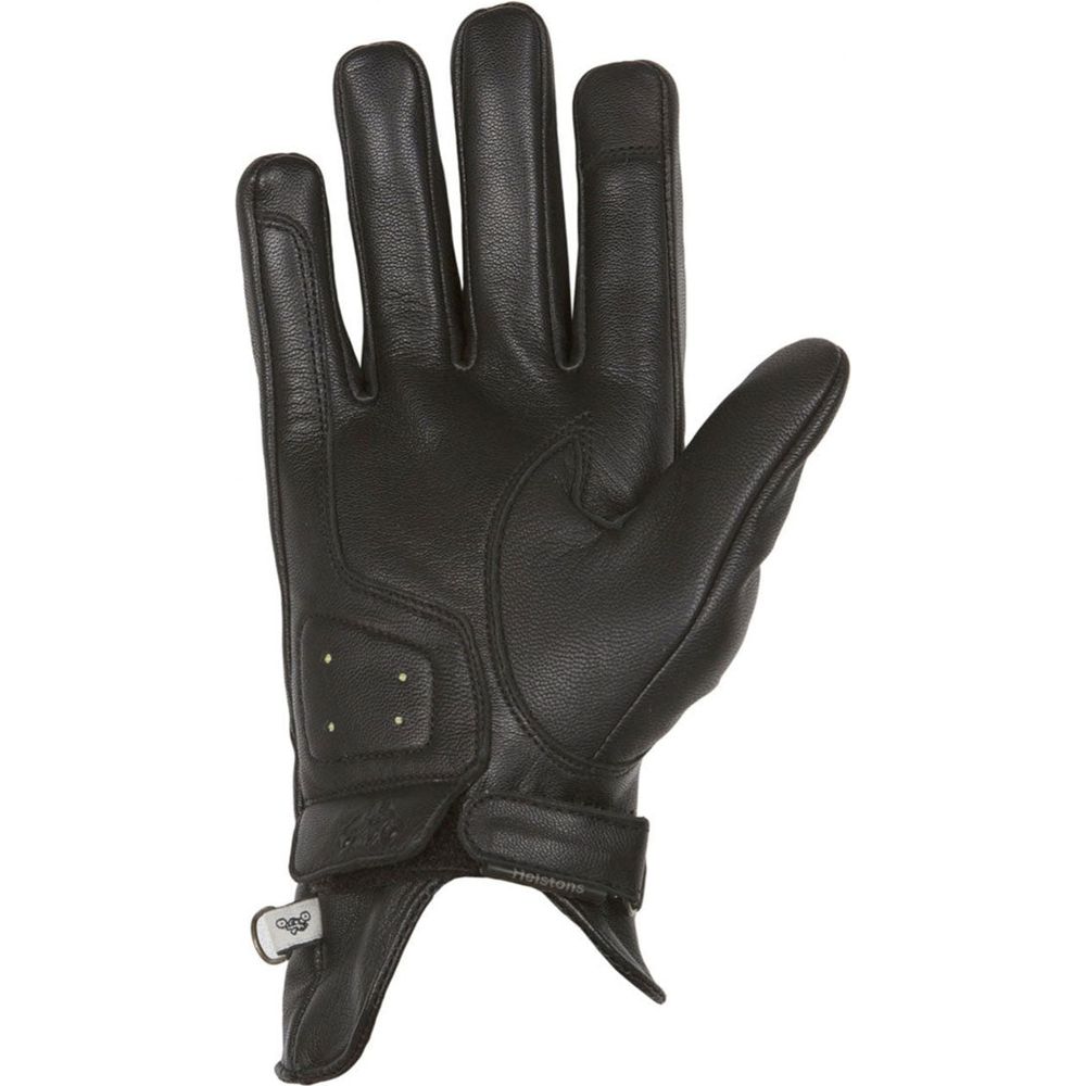 Helstons Swallow Summer Ladies Leather Gloves Black (Image 2) - ThrottleChimp