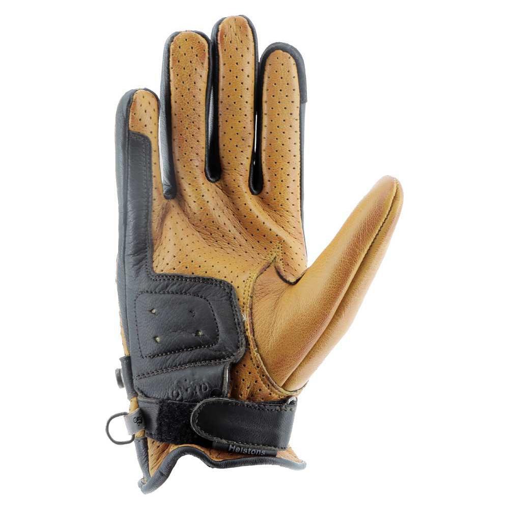 Helstons Tinta Air Summer Ladies Leather Gloves Gold / Brown (Image 2) - ThrottleChimp