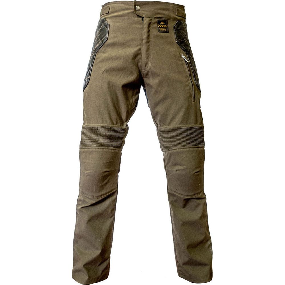 Helstons Tokyo Wax Cotton / Kevlar Trouser Khaki - ThrottleChimp