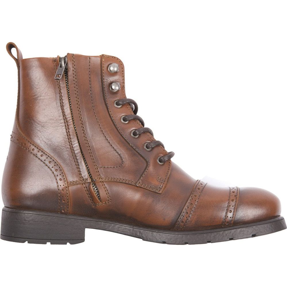 Helstons Travel Leather Boots Aniline Tan (Image 2) - ThrottleChimp