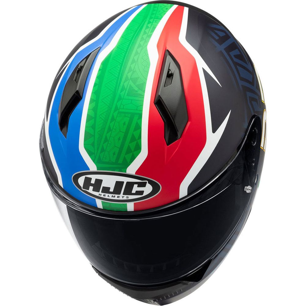 HJC C10 Brad Binder Full Face Helmet MC21SF Red / White / Blue FREE 1 YEAR Returns, FREE UK Delivery | ThrottleChimp