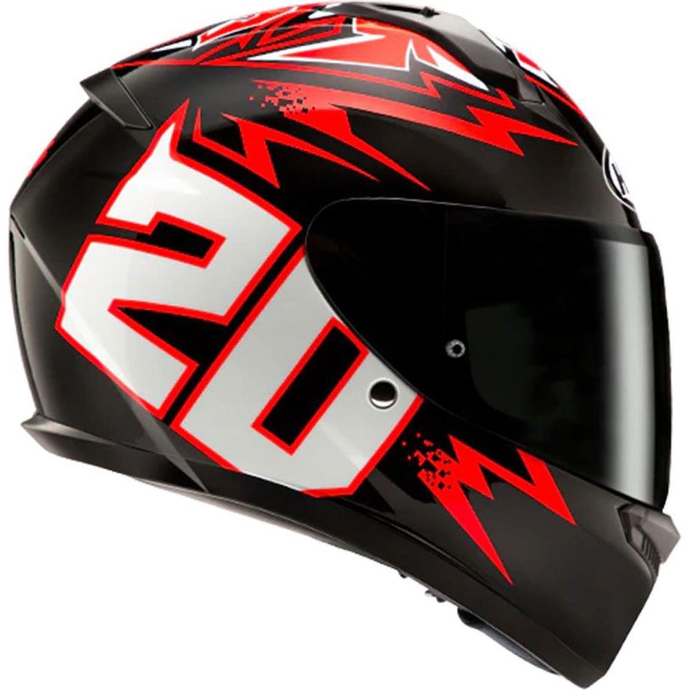 HJC C10 Diablo Mask Full Face Helmet MC1 Black / Red / White