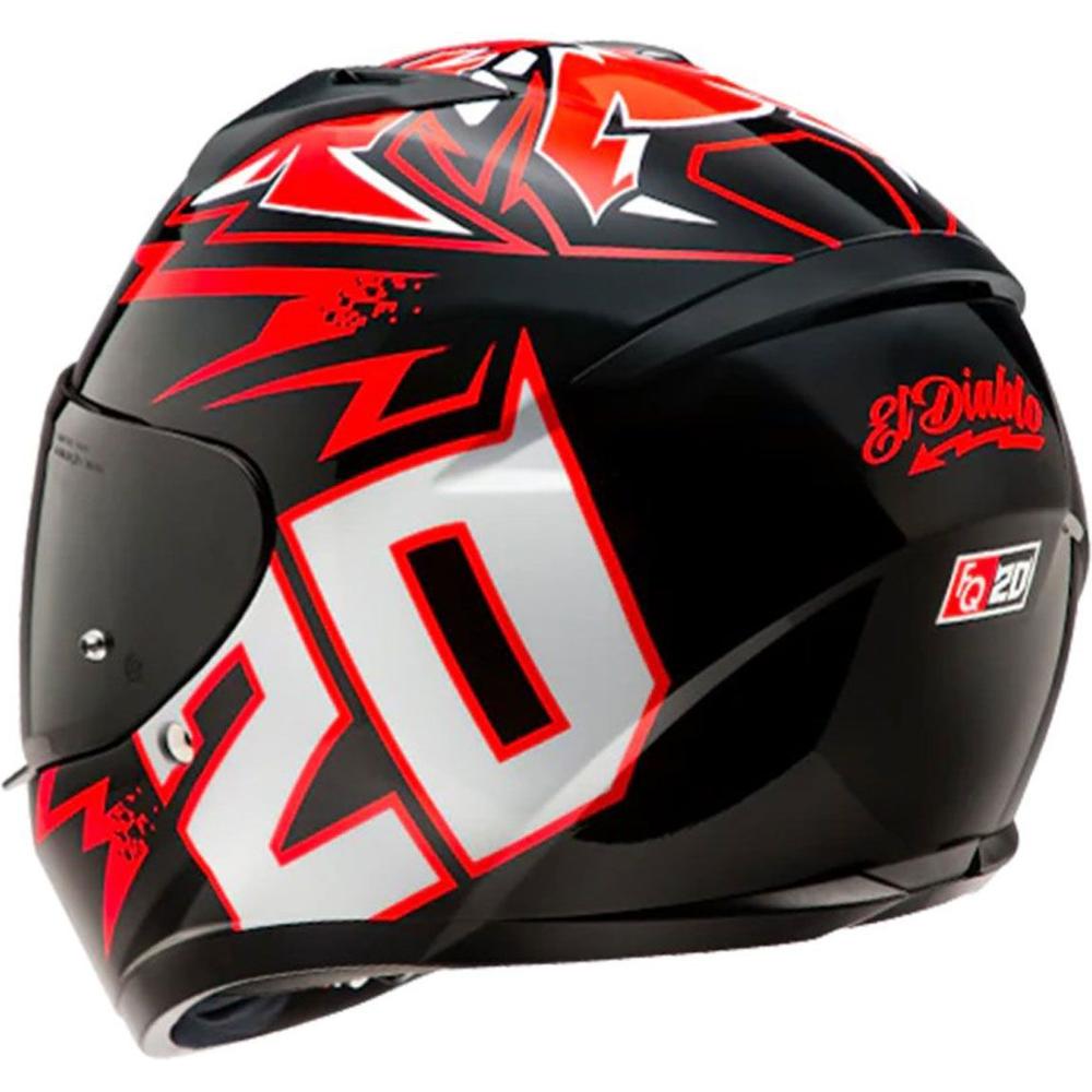 HJC C10 Diablo Mask Full Face Helmet MC1 Black / Red / White