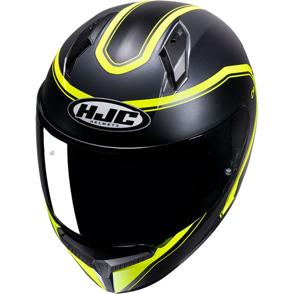 HJC C10 Elie Full Face Helmet MC3HSF Yellow (Image 2) - ThrottleChimp