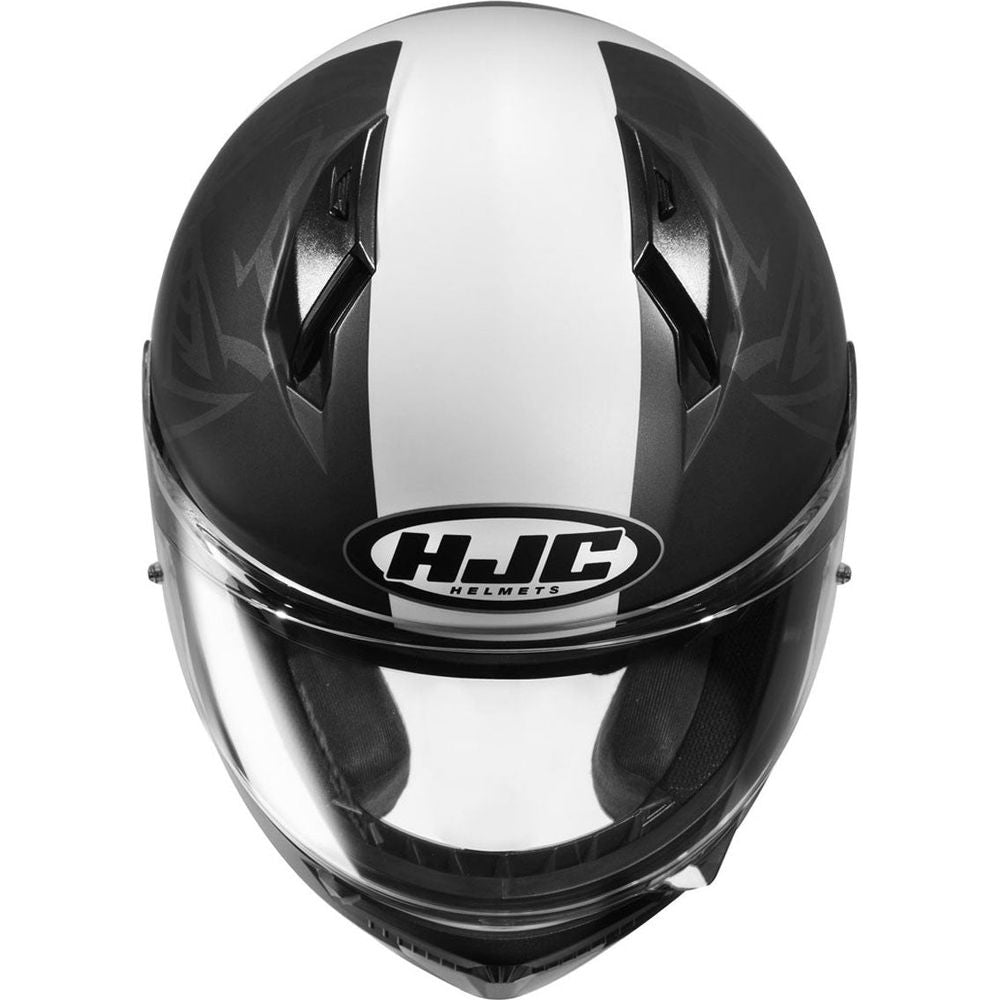 HJC C10 Fabio Quartararo 20 Full Face Helmet MC1SF Black / White / Red (Image 3) - ThrottleChimp