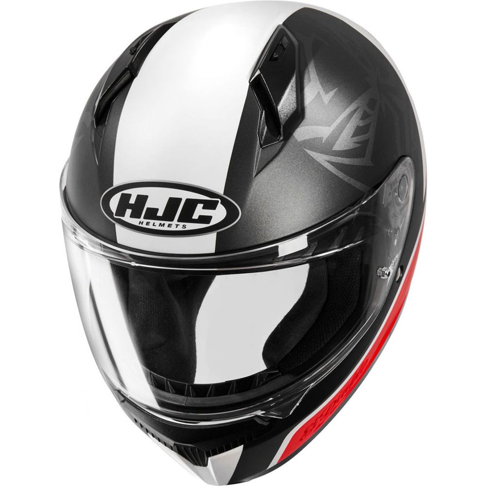 HJC C10 Fabio Quartararo 20 Full Face Helmet MC1SF Black / White / Red (Image 4) - ThrottleChimp