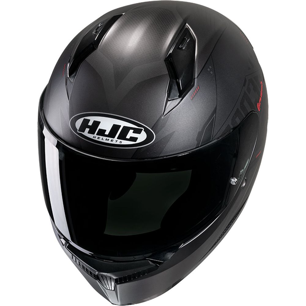 HJC C10 Inka Full Face Helmet MC1SF Red (Image 2) - ThrottleChimp