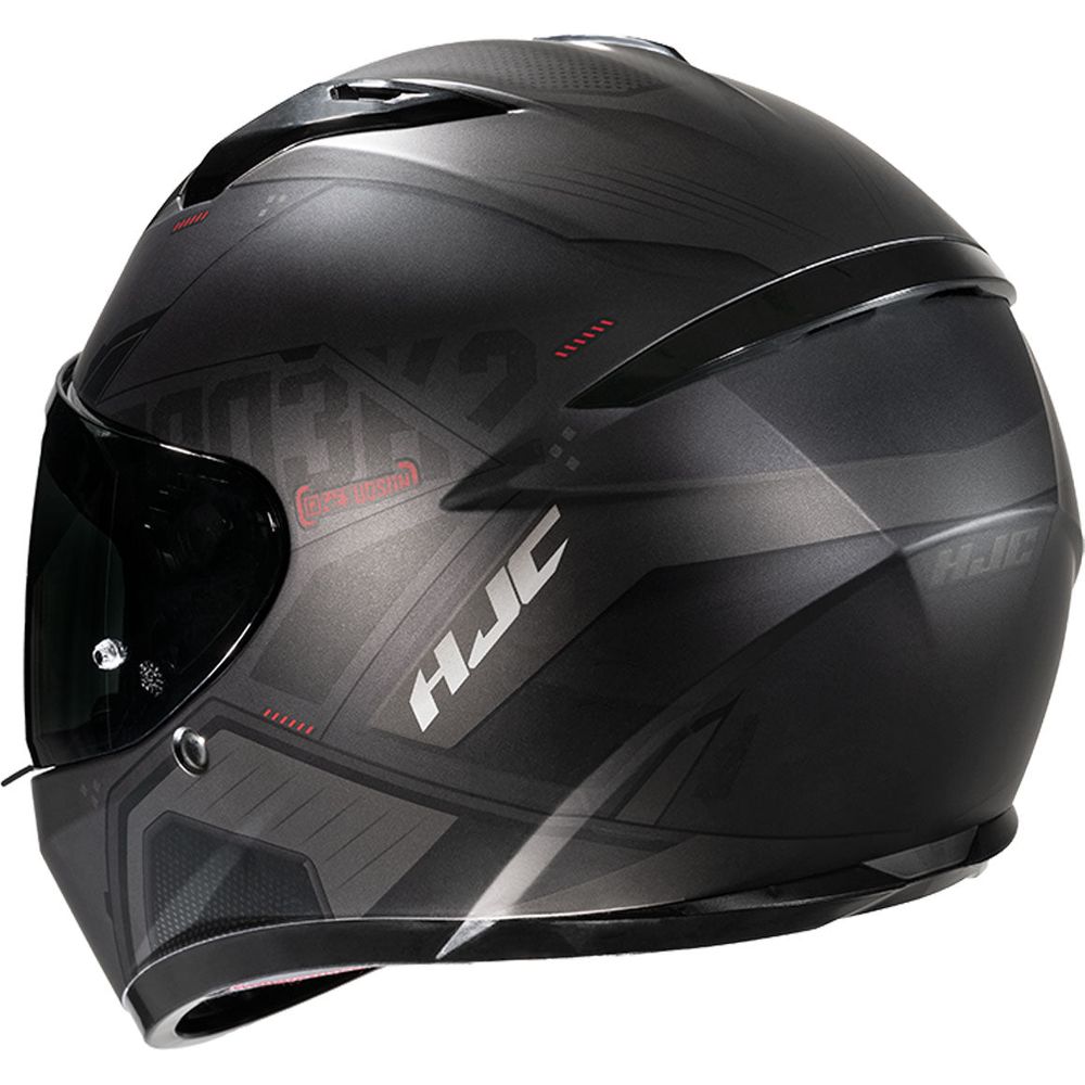 HJC C10 Inka Full Face Helmet MC1SF Red (Image 3) - ThrottleChimp