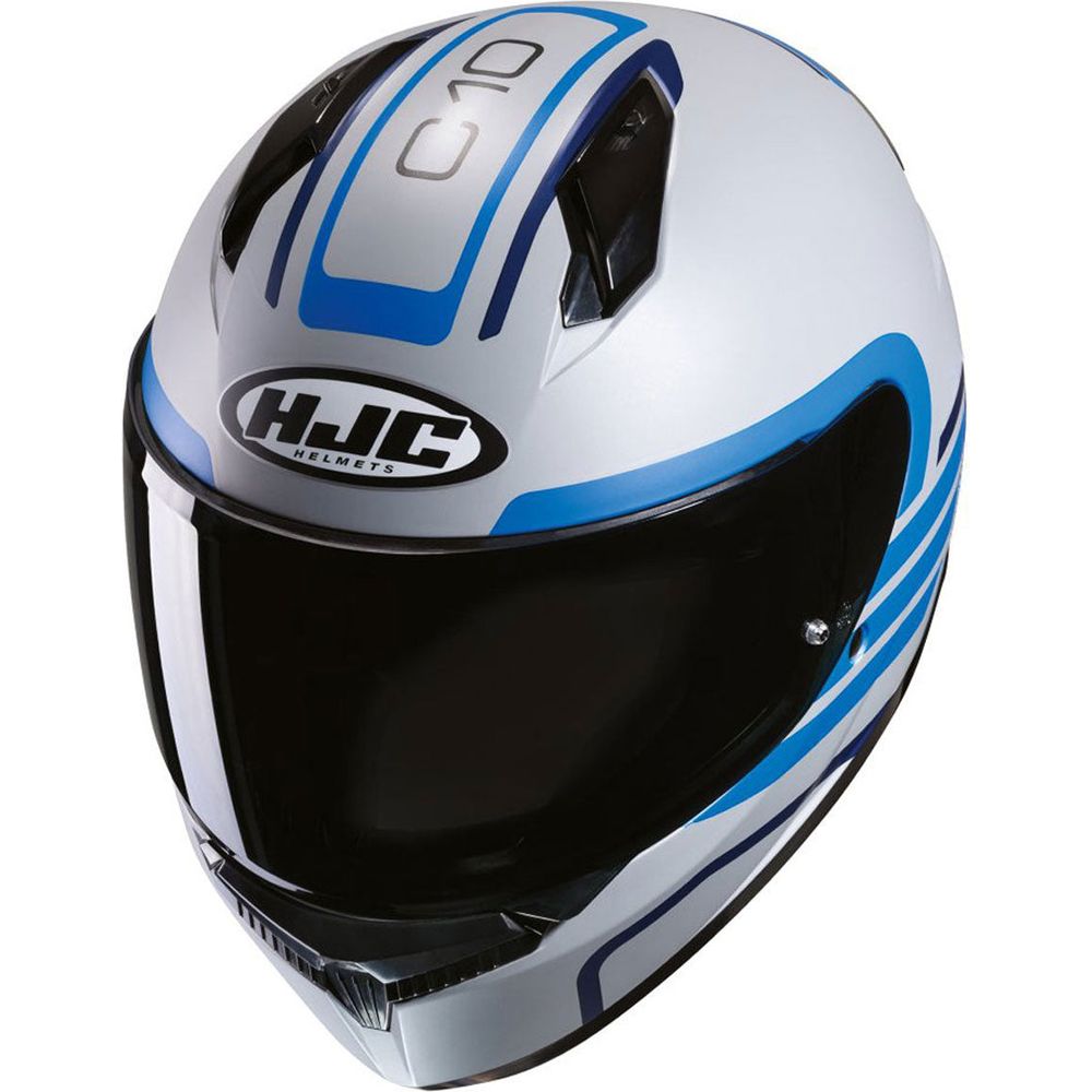 HJC C10 Lito Full Face Helmet MC2SF Blue (Image 2) - ThrottleChimp